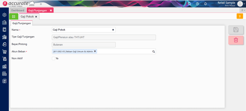fitur gaji dan tunjangan di accurate online