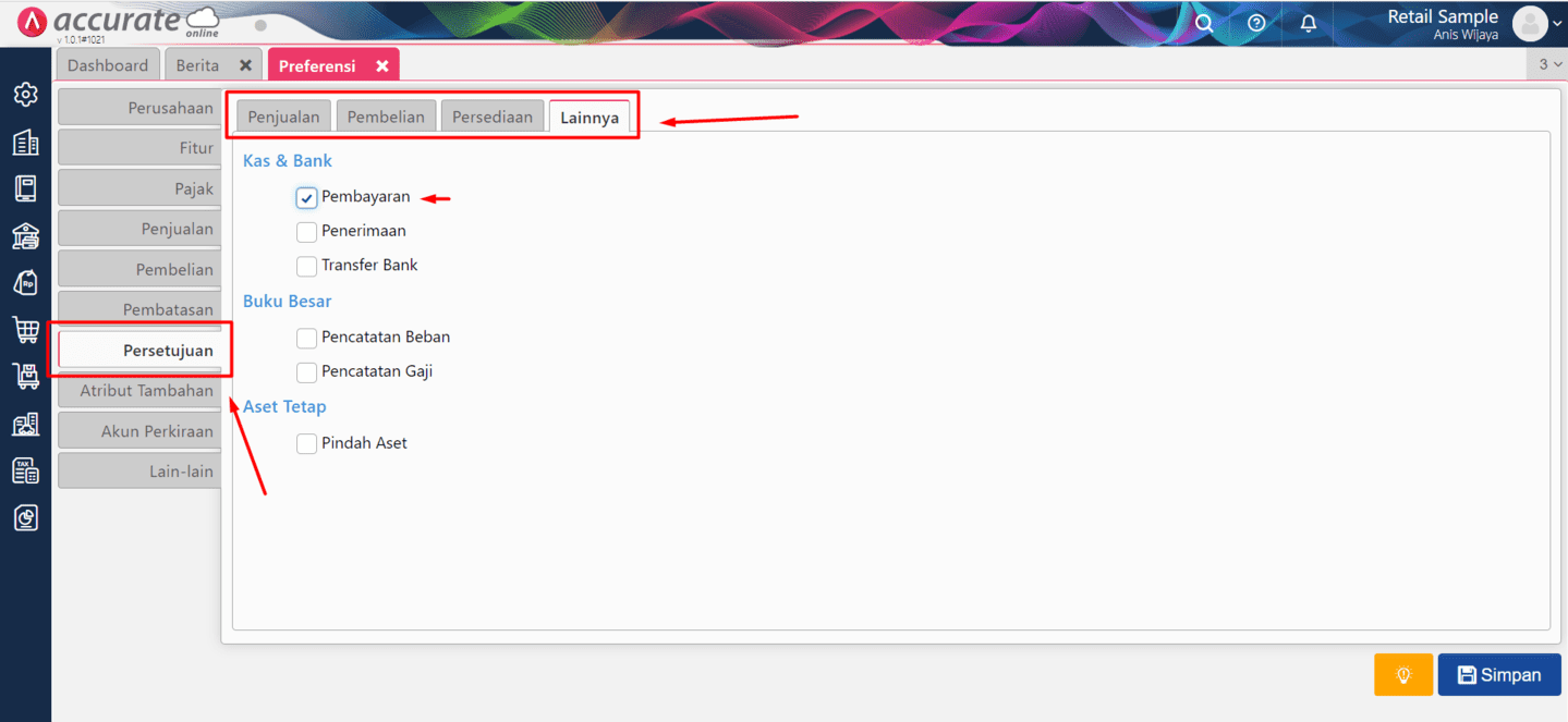 Fitur Penyetuju Transaksi di Accurate Online