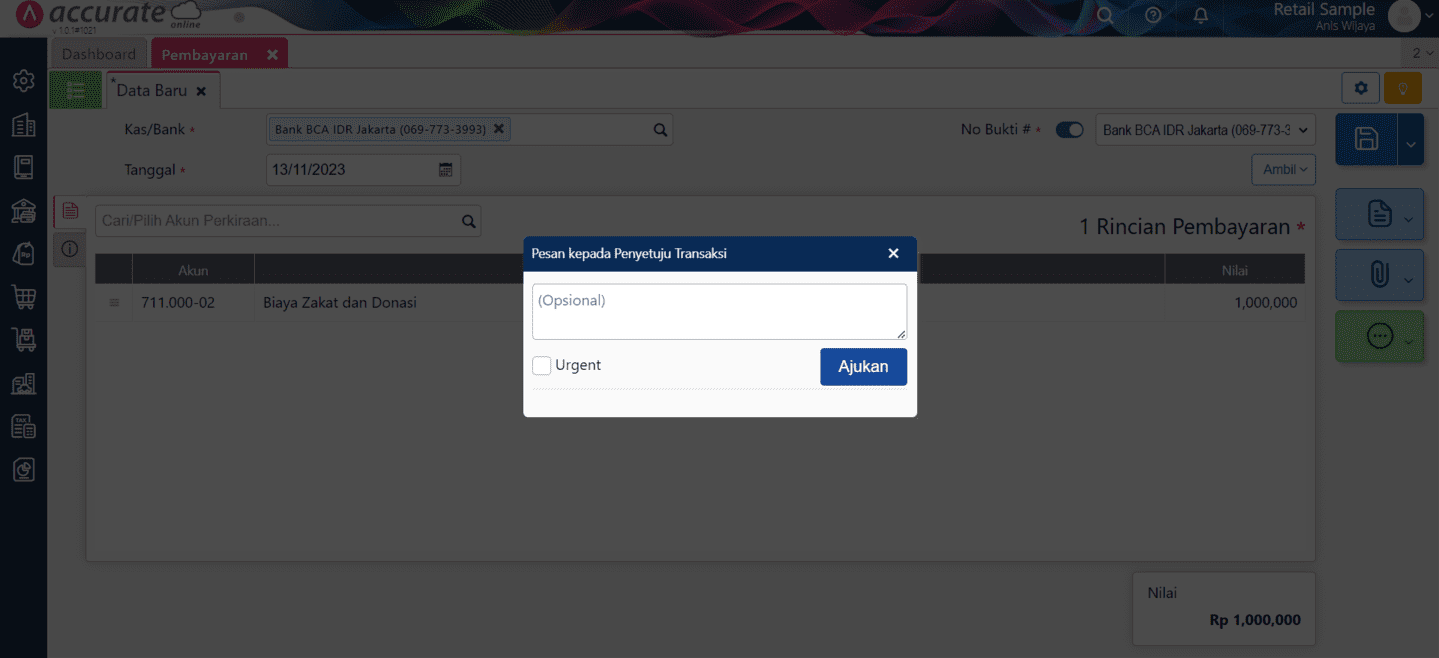 Fitur Penyetuju Transaksi di Accurate Online