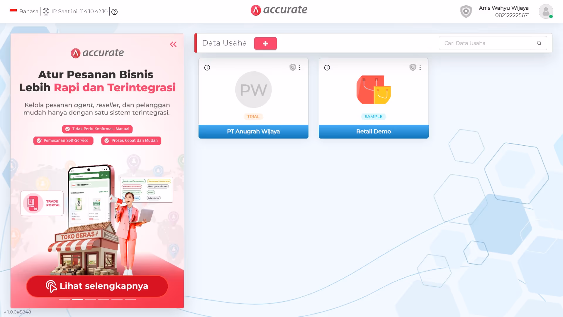 Aktivasi Database di Accurate Online terbaru Aktivasi Database di Accurate Online terbaru