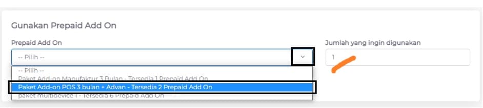 aktivasi add on berlangganan paket 1 tahun
