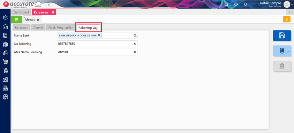 fitur karyawan di Accurate Online fitur karyawan di Accurate Online
