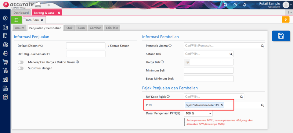 fitur pajak di accurate online fitur pajak di accurate online