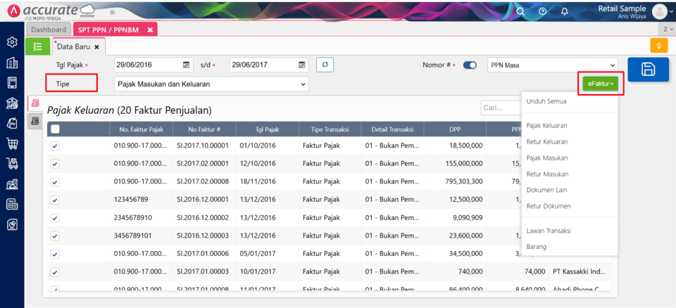 fitur pajak di accurate online fitur pajak di accurate online
