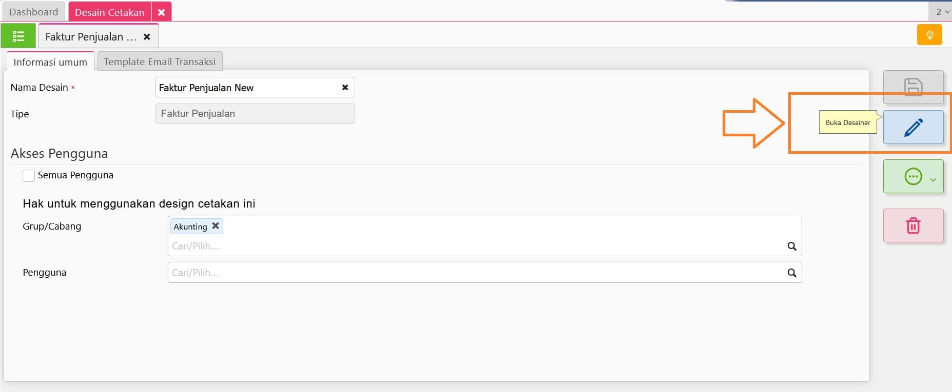 fitur desain cetakan di accurate online