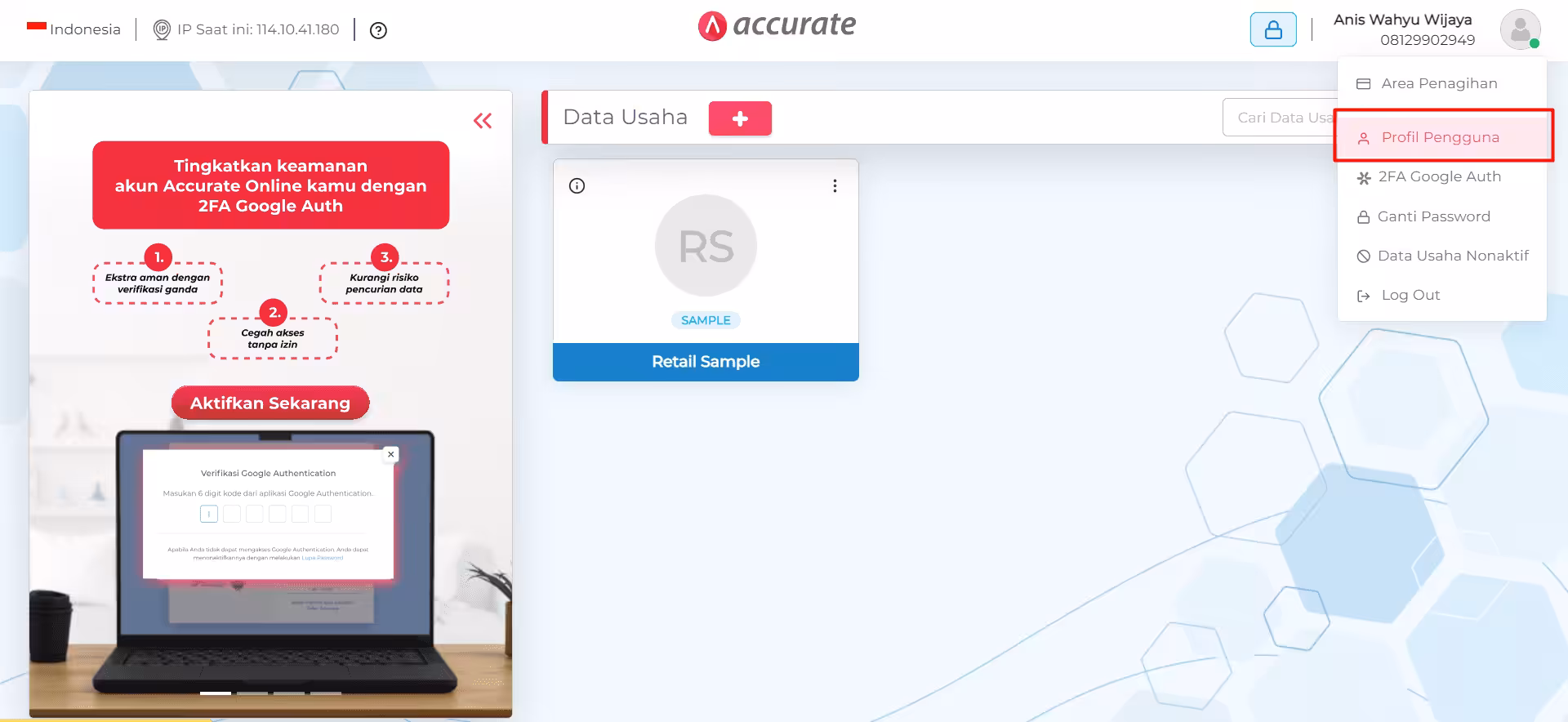 Cara Ubah Alamat Email Akun di Accurate Online