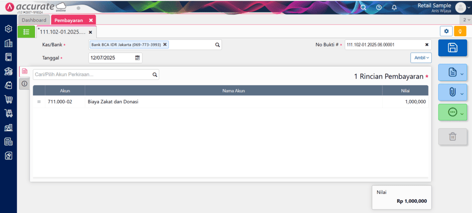 Fitur Transaksi Berulang di Accurate Online