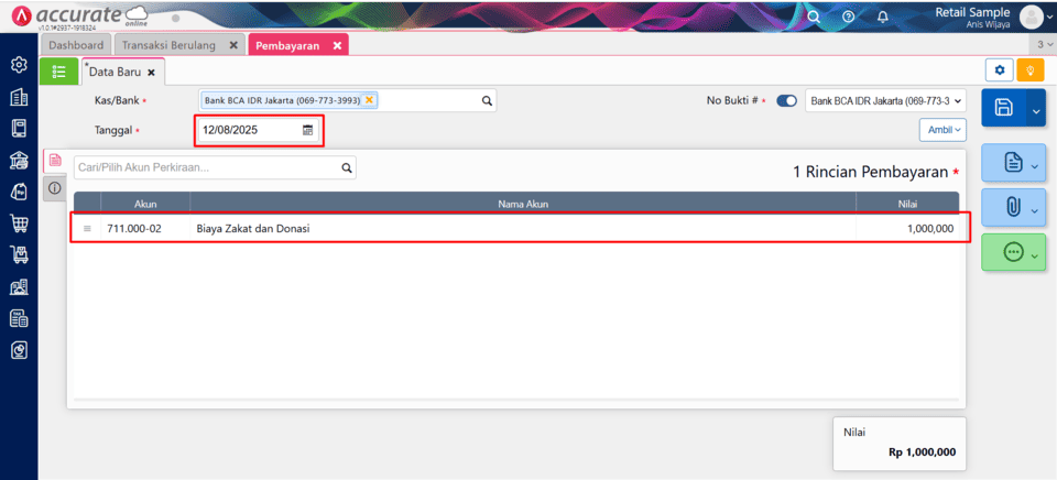 fitur transaksi berulang di accurate online