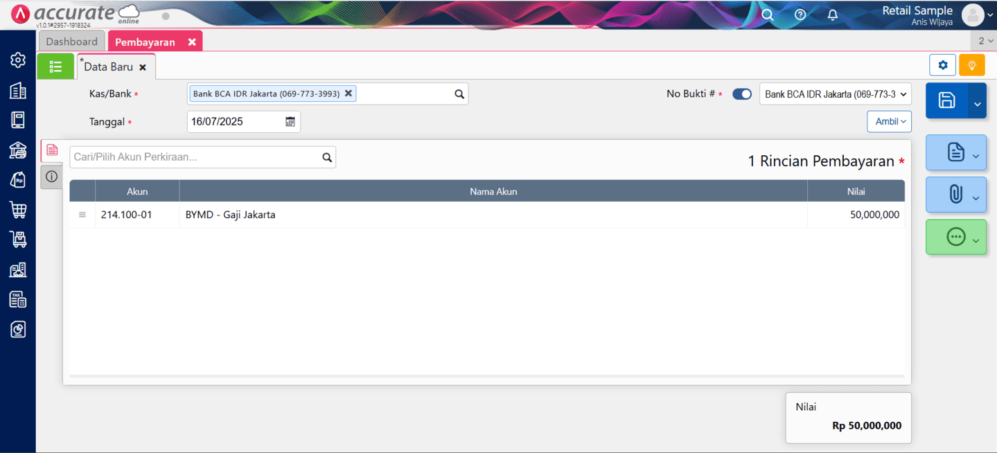 fitur transaksi favorit di Accurate Online