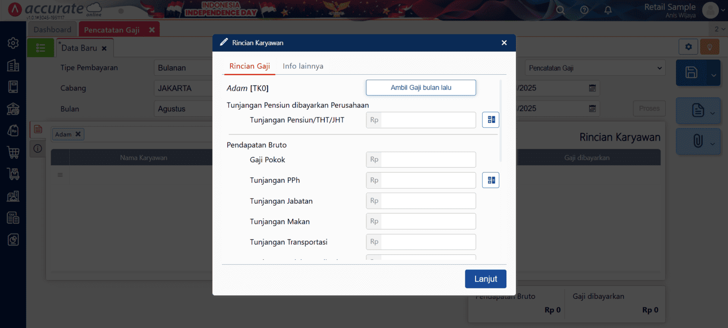 fitur pencatatan gaji di accurate online