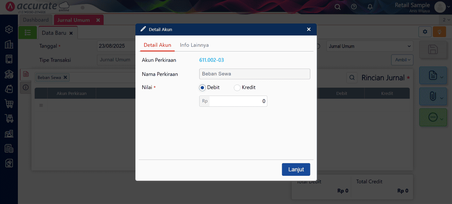 Membuat Jurnal Umum di Accurate Online
