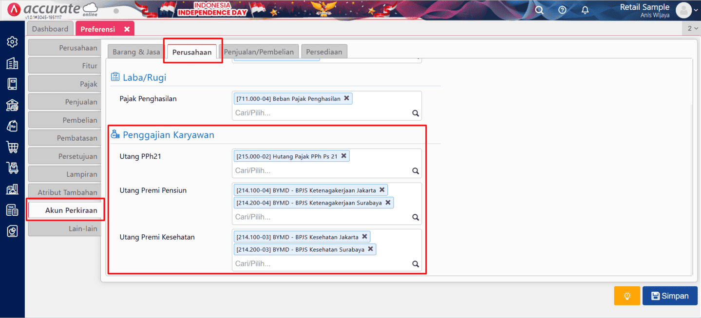 mencatat beban gaji di accurate online