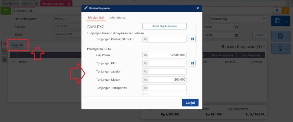 mencatat beban gaji di accurate online 04