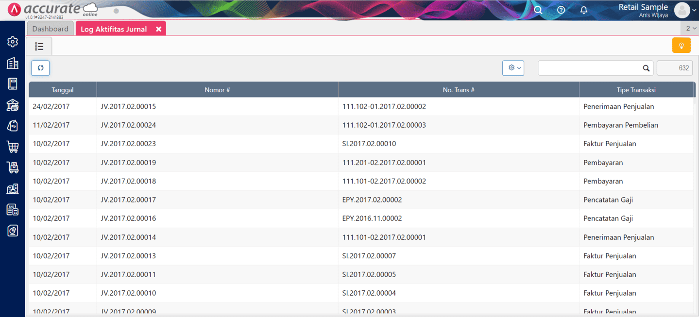 fitur log aktifitas jurnal di accurate online fitur log aktifitas jurnal di accurate online