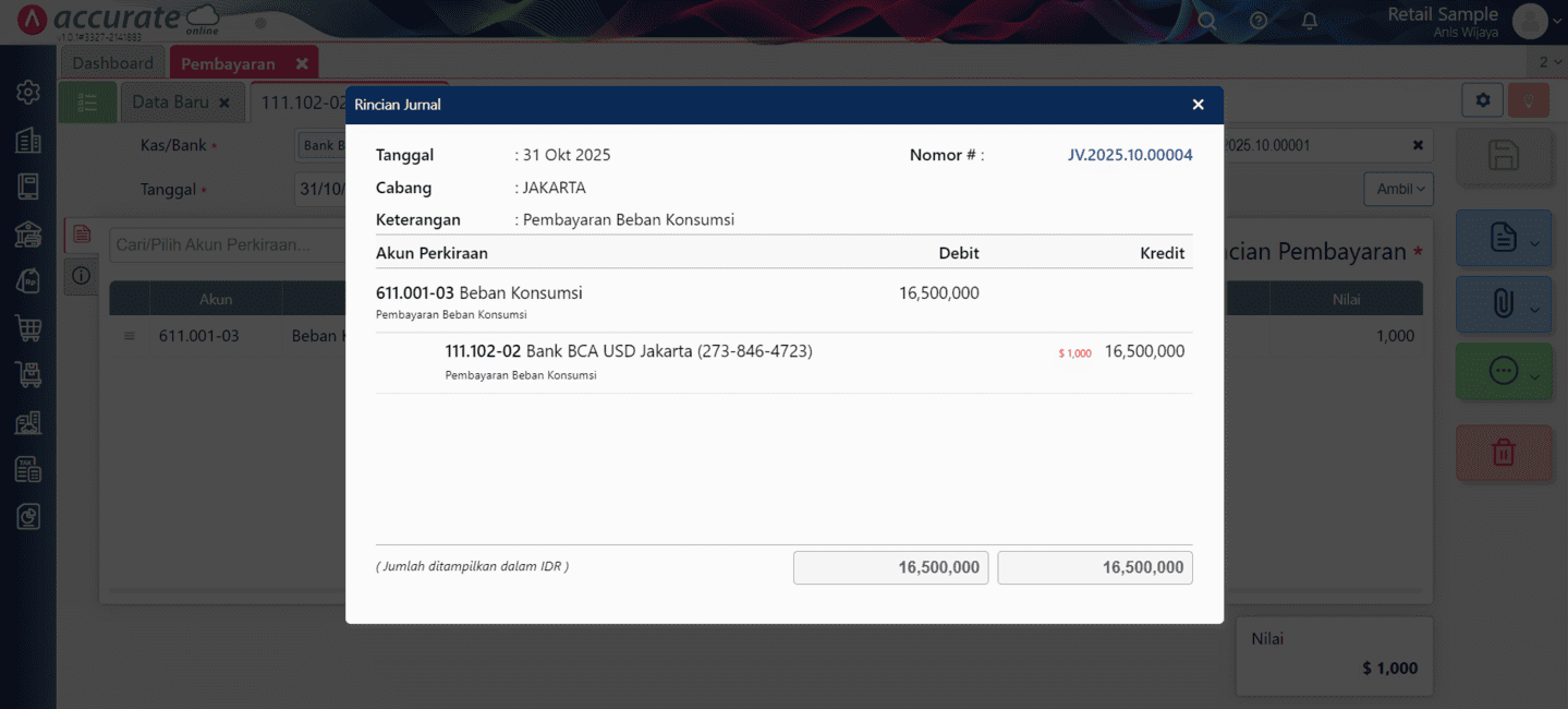 membuat pembayaran dengan mata uang asing
