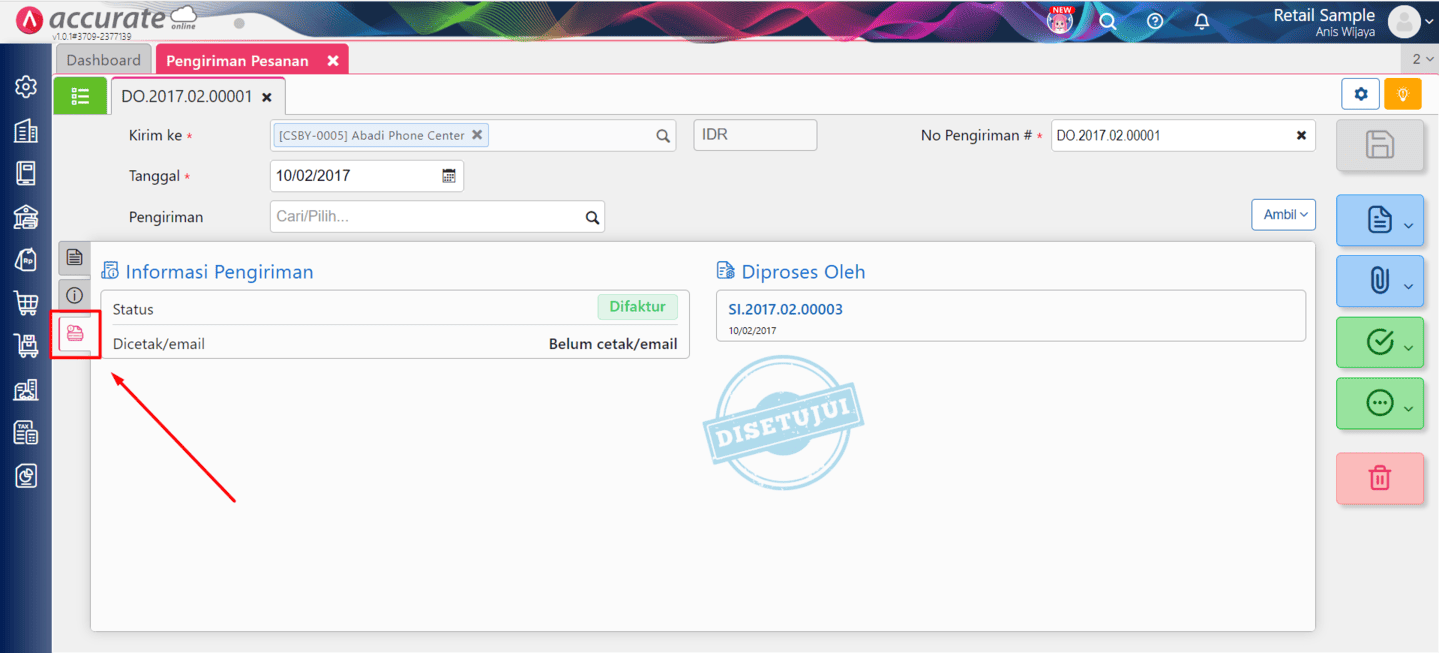 Fitur Pengiriman Pesanan di Accurate Online