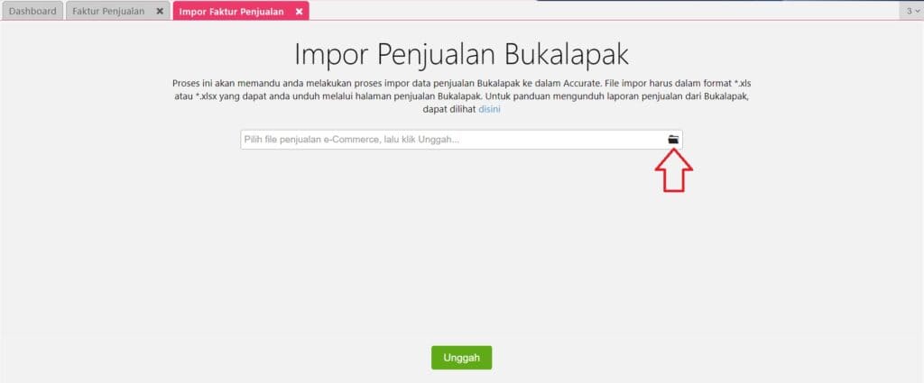 Impor Transaksi Penjualan dari E Commerce di Accurate Online