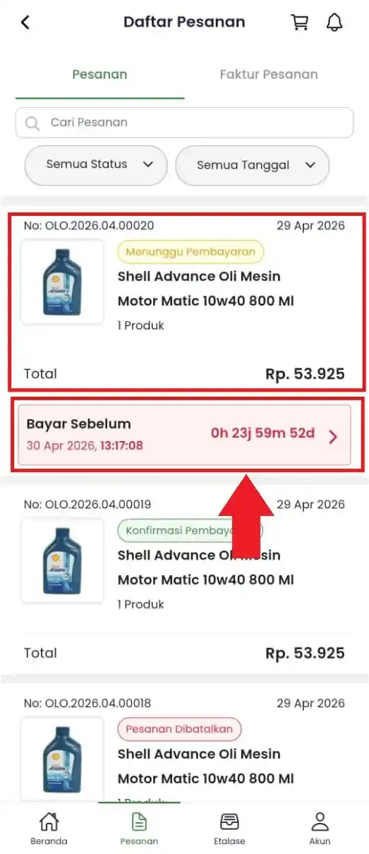 Cara Membayar Pesanan di Trade Portal