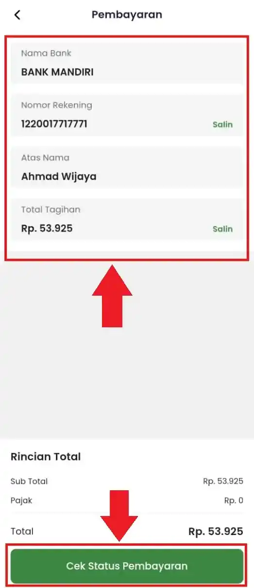 Cara Membayar Pesanan di Trade Portal