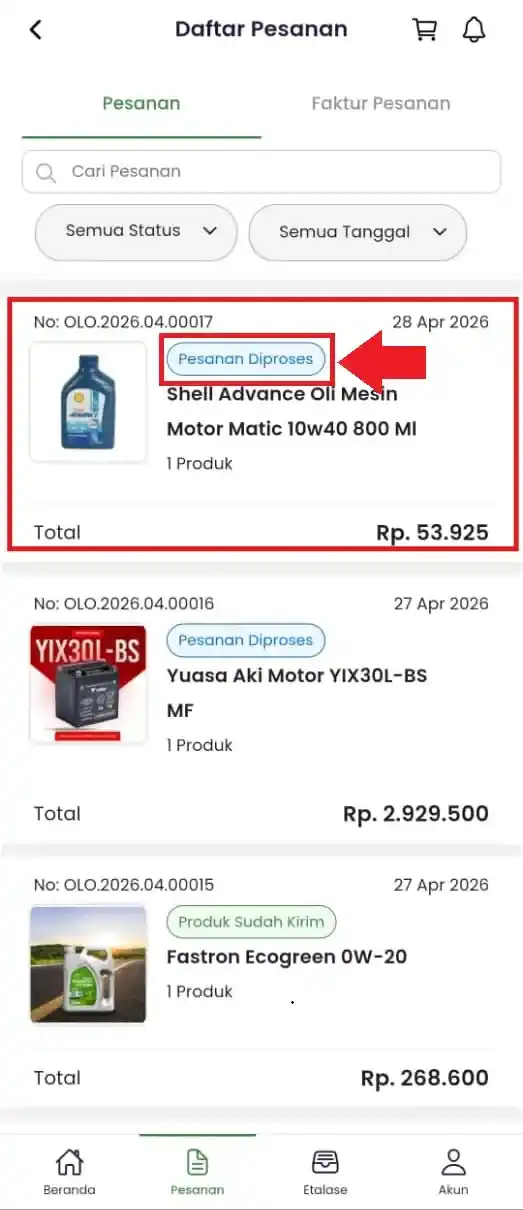 Cara Membayar Pesanan di Trade Portal