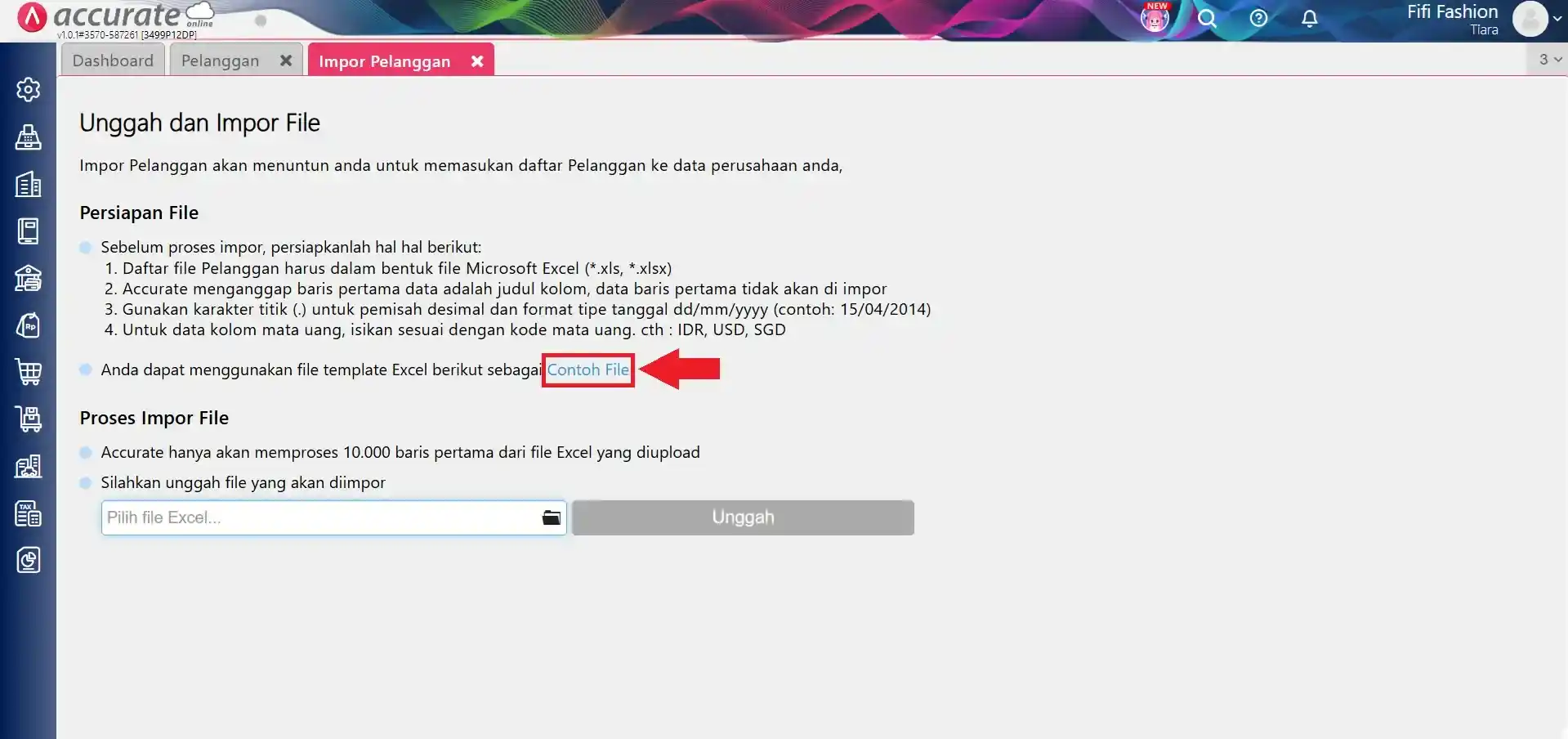 Impor Data Pelanggan dengan Multi Akun Piutang