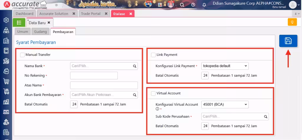 Membuat etalase toko di Trade Portal Membuat etalase toko di Trade Portal
