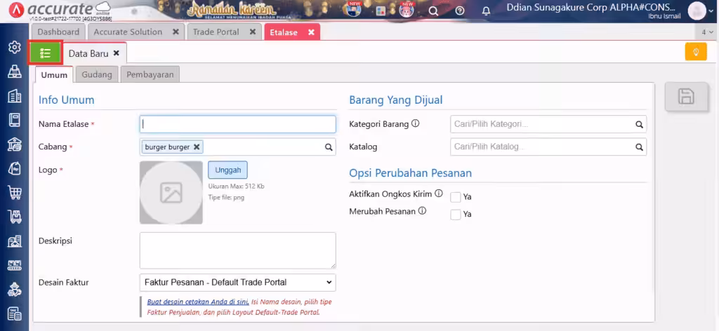 Membuat Katalog Trade Portal di Accurate Online