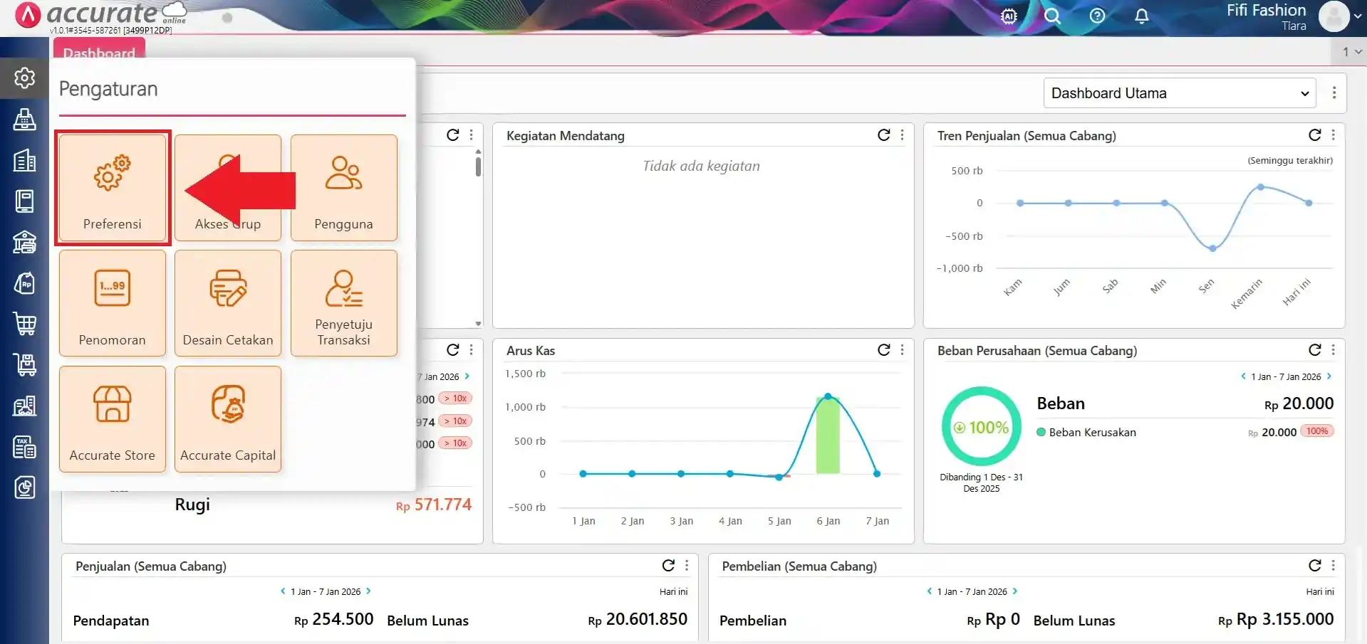 membuat pengepakan barang di accurate online