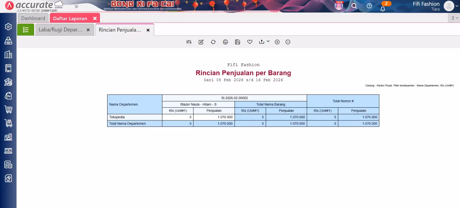 membuat laporan laba rugi dan penjualan per marketplace