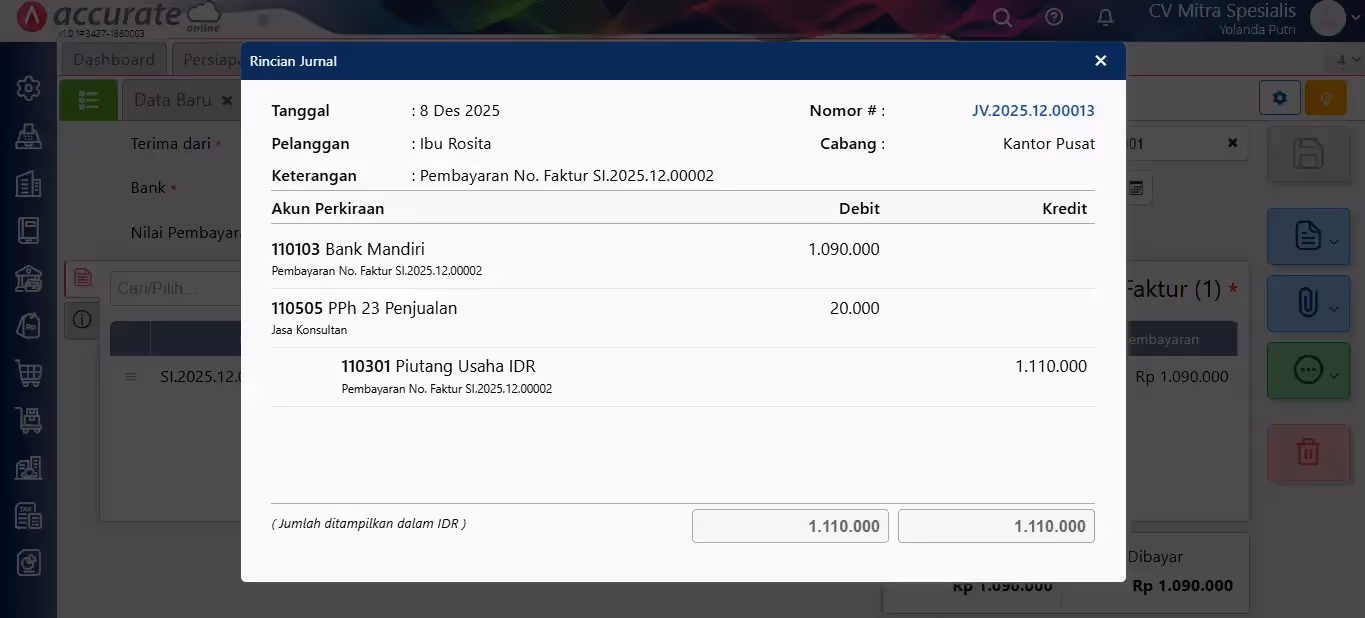 membuat uang muka dikenakan pph23 007