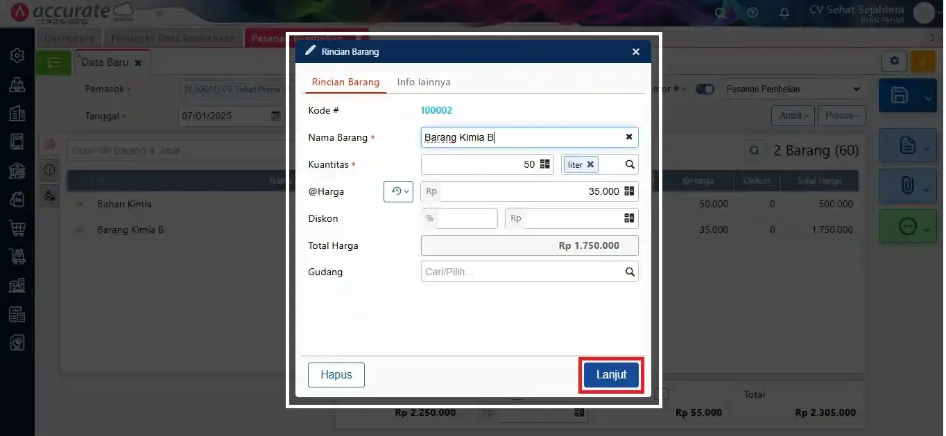membuat pesanan pembelian di accurate online membuat pesanan pembelian di accurate online