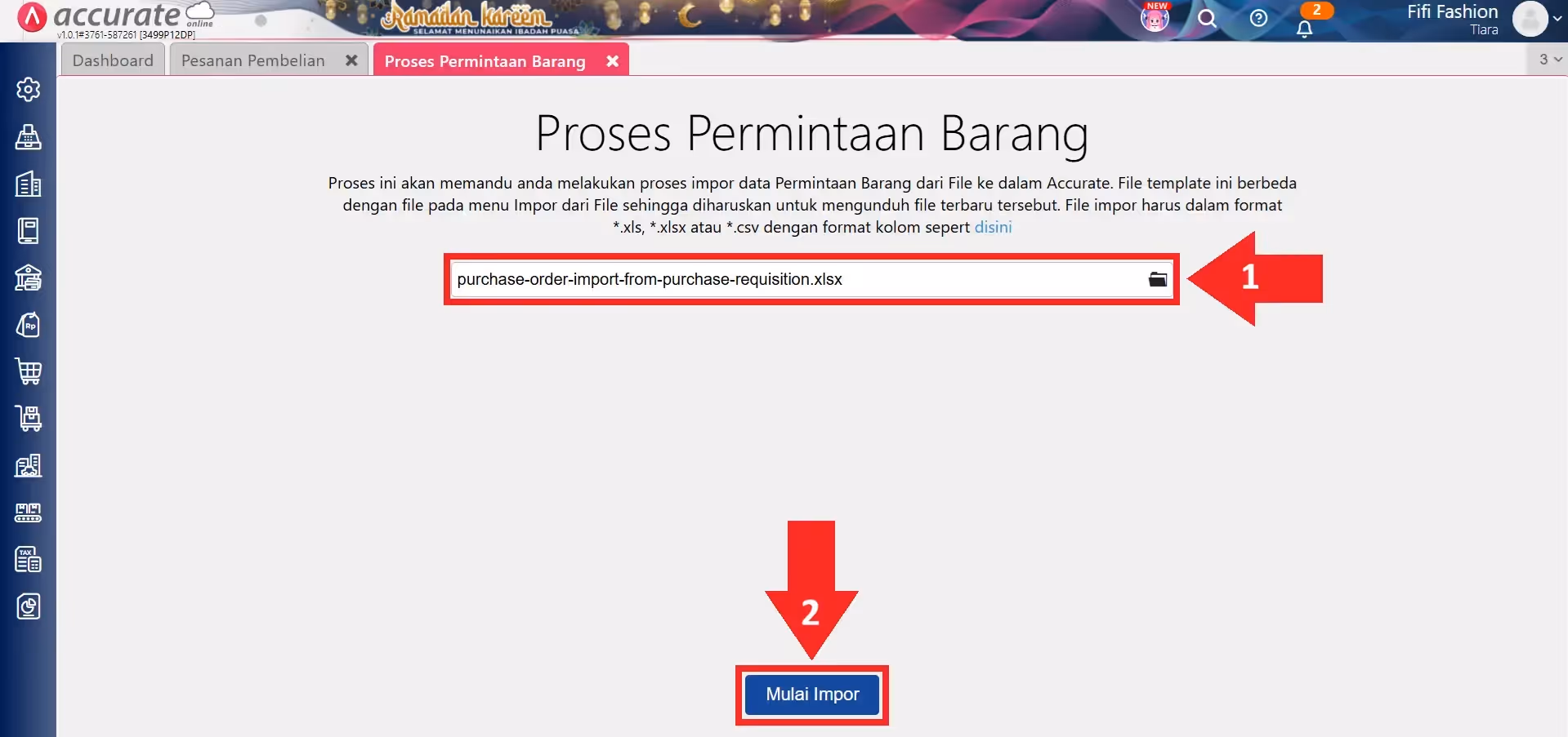Membuat Pesanan Pembelian dari Proses Permintaan Barang 5 membuat pesanan pembelian dari proses permintaan barang 005